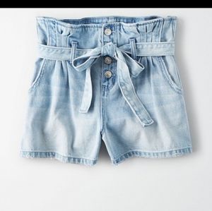 American eagle mom paper bag high shorts 6